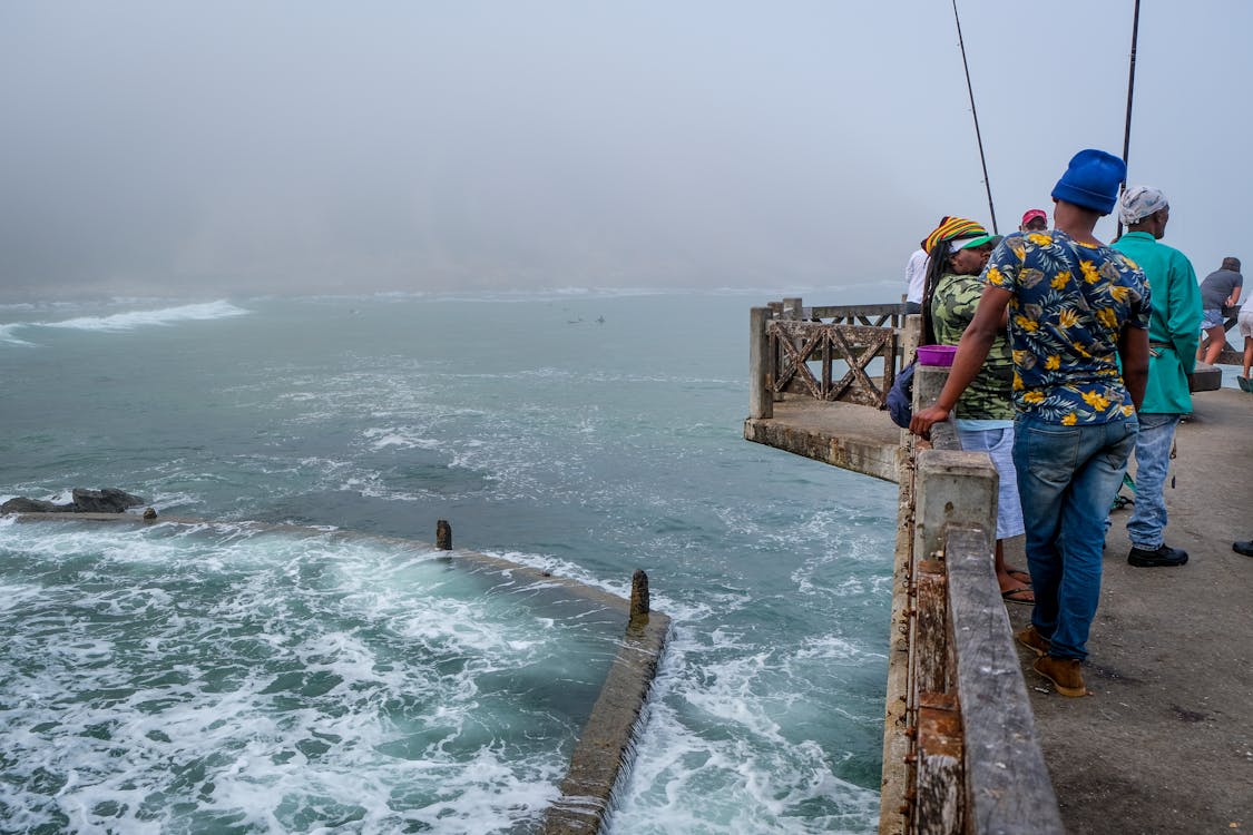 People Fishing on the Dock · Free Stock Photo