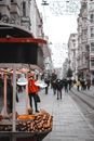 People Walking on Sidewalk