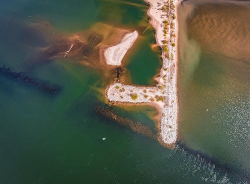 Free Aerial Photography of an Island Stock Photo