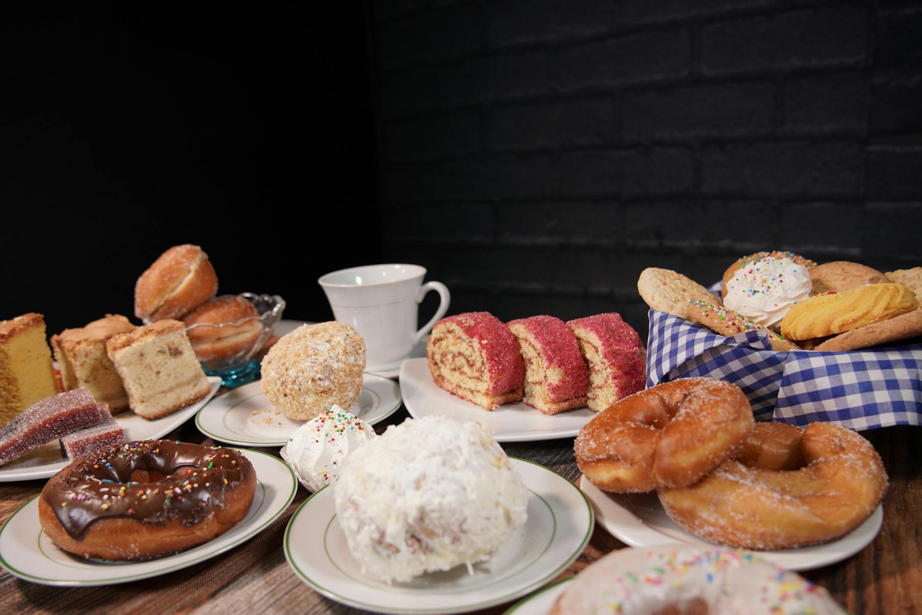 精美手工甜甜圈展示