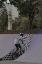 A Man Riding a Bicycle