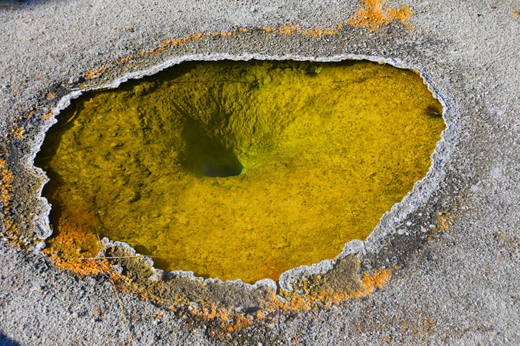 Yellow Volcano On Earth 