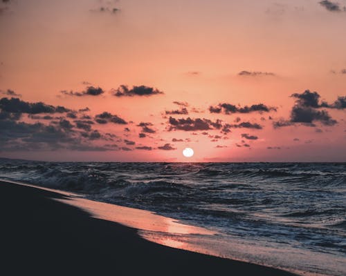 Photos gratuites de coucher de soleil, heure dorée, mer