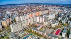 Aerial View of City Buildings