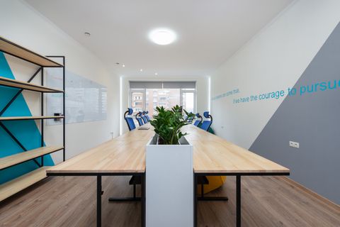 Plants on a table in a bright meeting room — photo by Max Vakhtbovych on Pexels