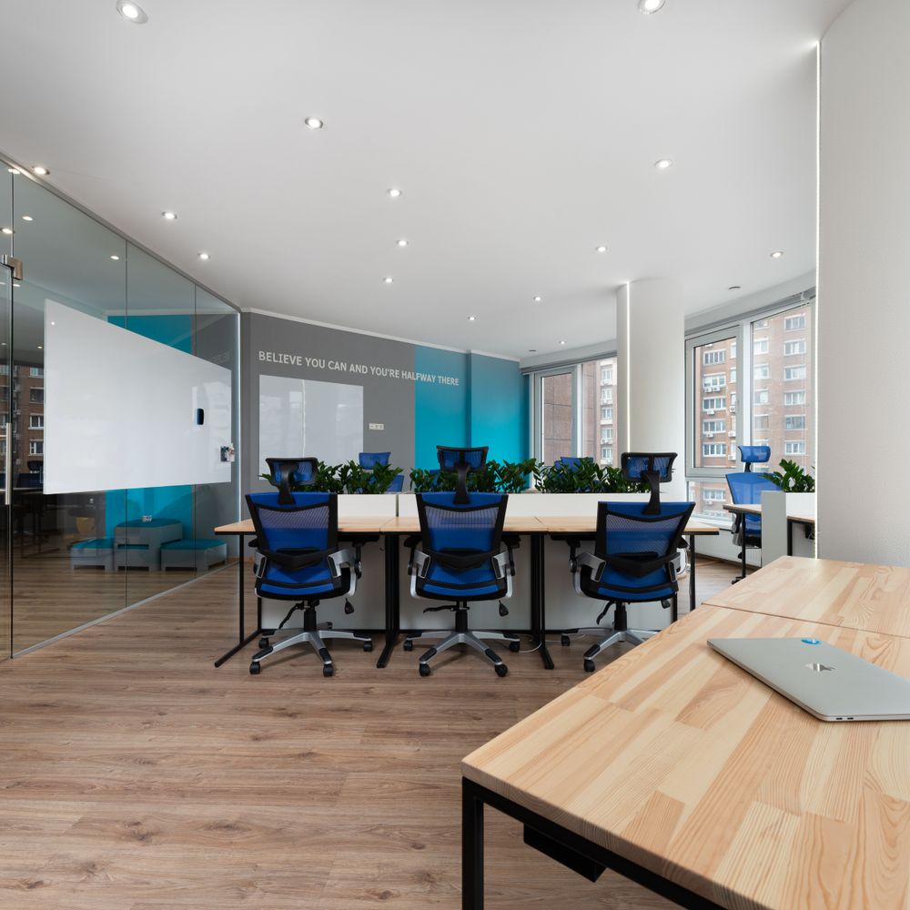 Slamannan — office relocation team moving desks and equipment