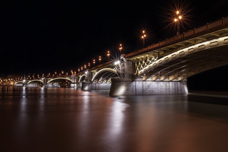 The Margaret Bridge At Night