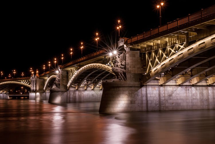 The Margaret Bridge At Night