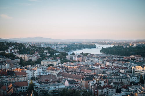 Aerial View of City Buildings