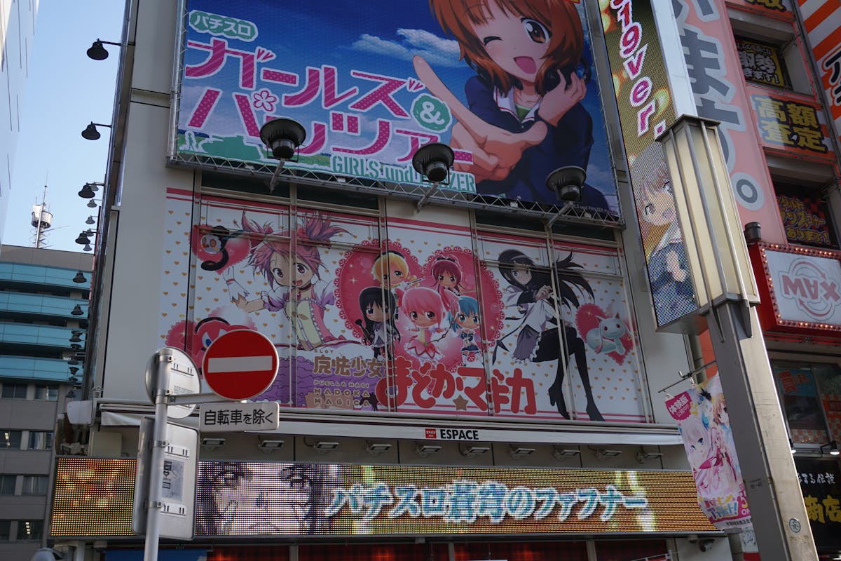 Comic book panels of Spider-Man in a store display