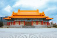 White and Orange Concrete Building