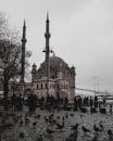 People at the Port Near the Yeni Valide Mosque