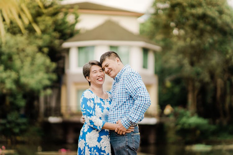 Elderly Couple Smiling