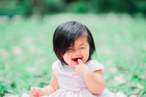 Cute Baby Girl Smiling