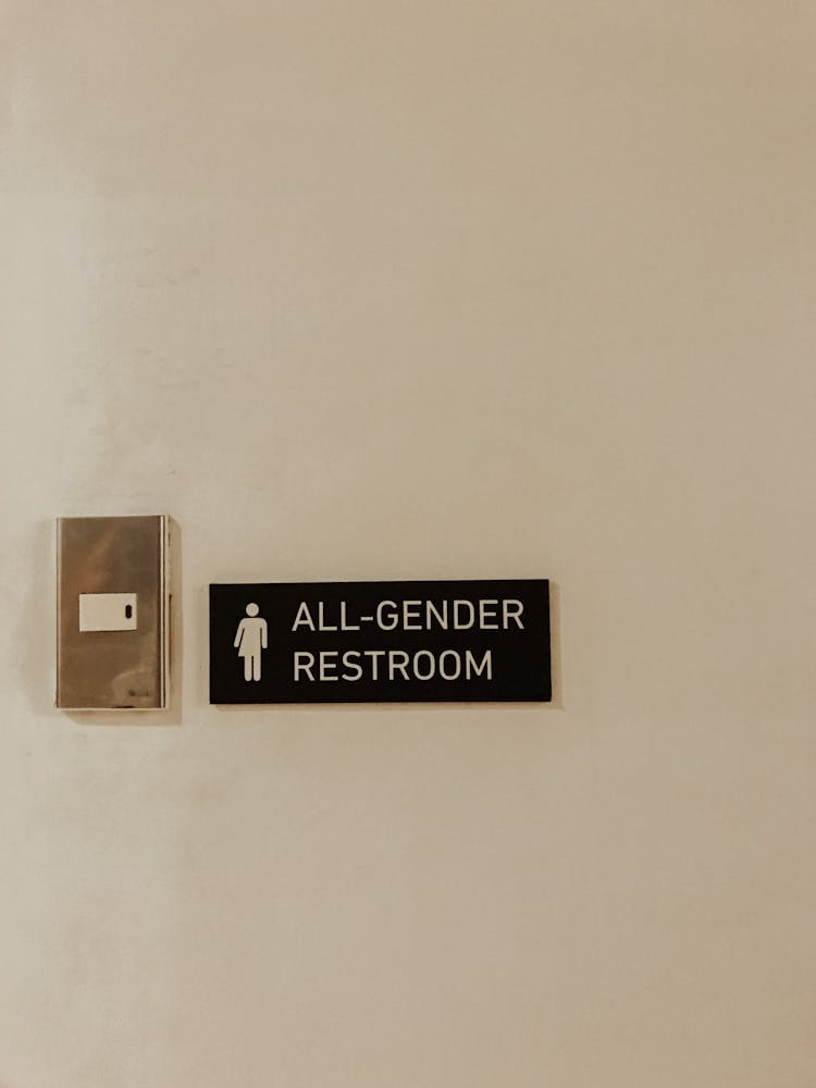 Photo Of An All Gender Restroom Sign