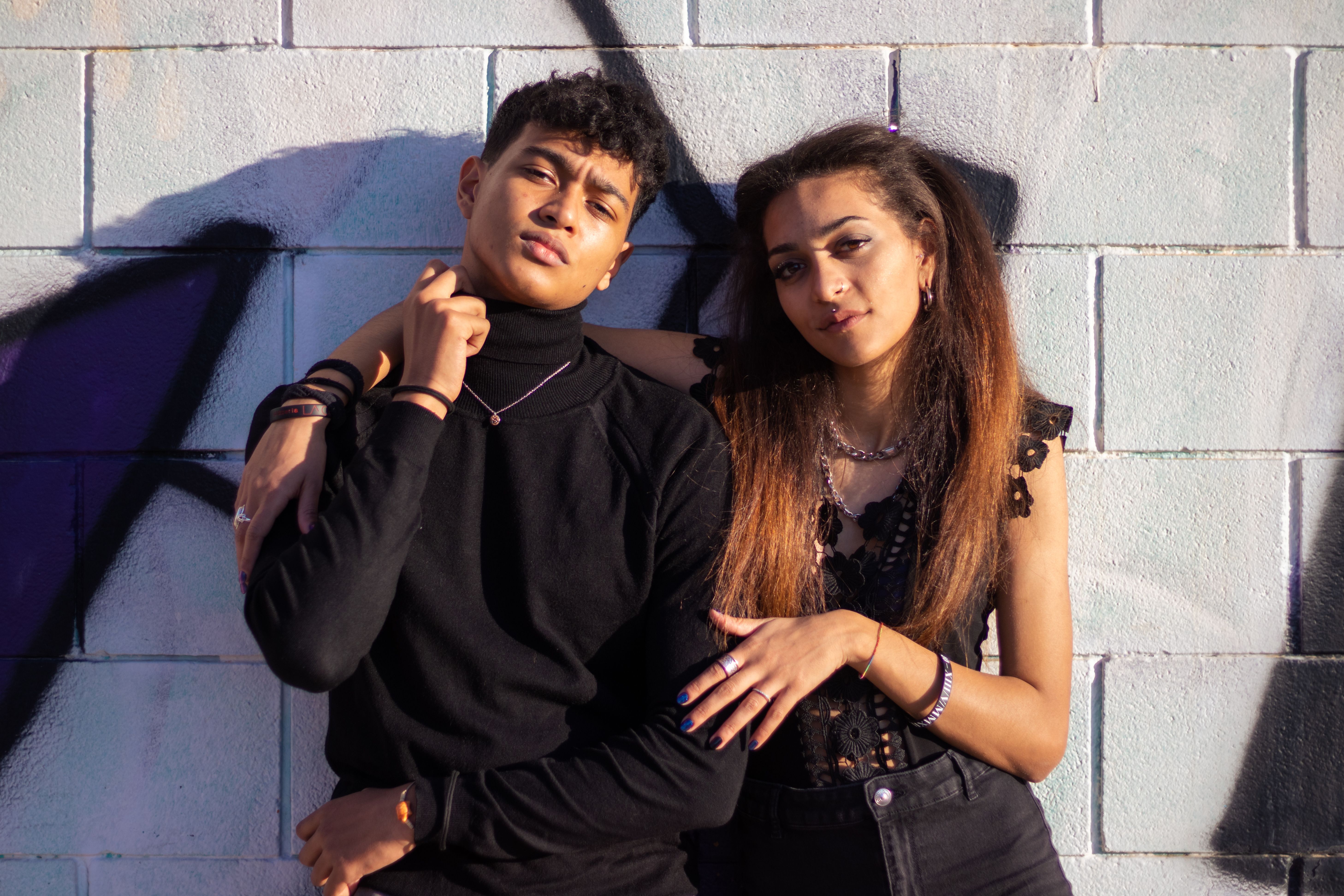 A Man and Woman Posing Together · Free Stock Photo