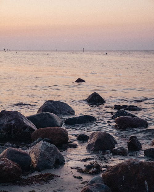 Free Photograph of Rocks on a Shore Stock Photo