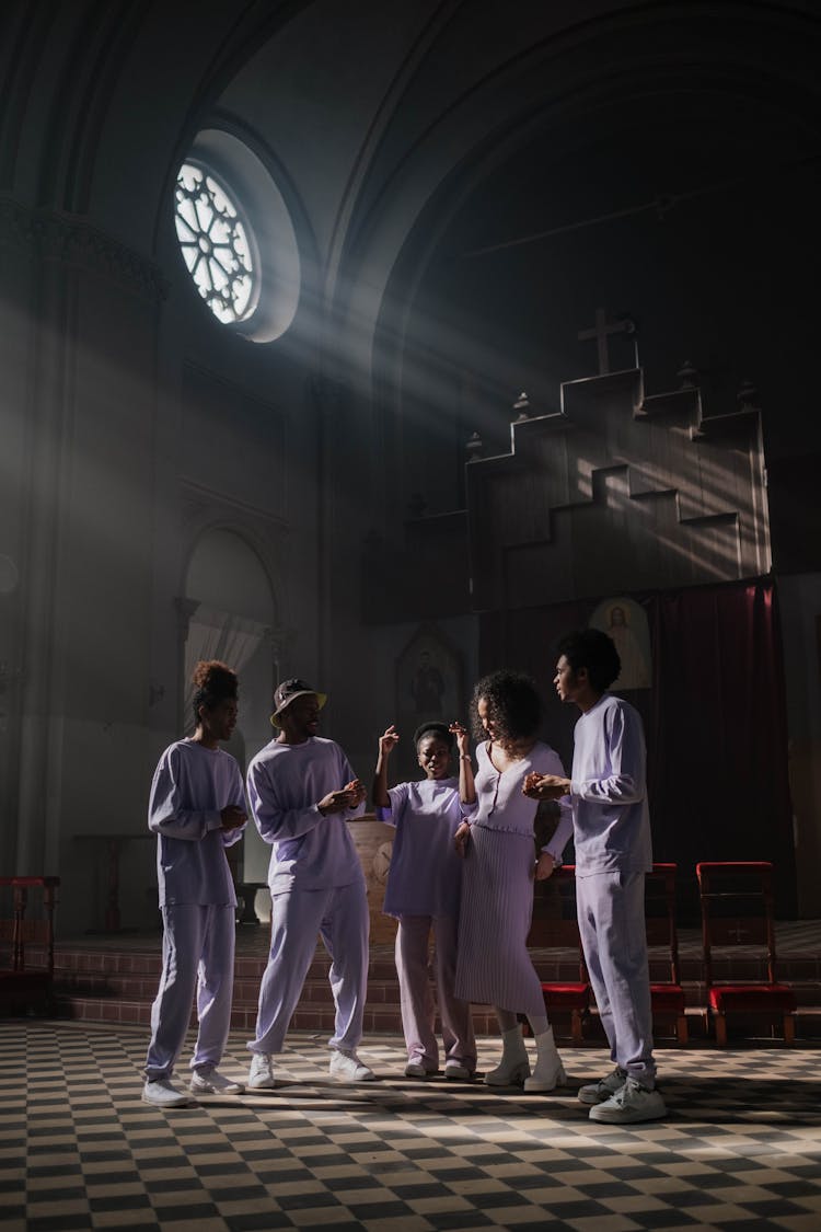 Choir Singing In A Church