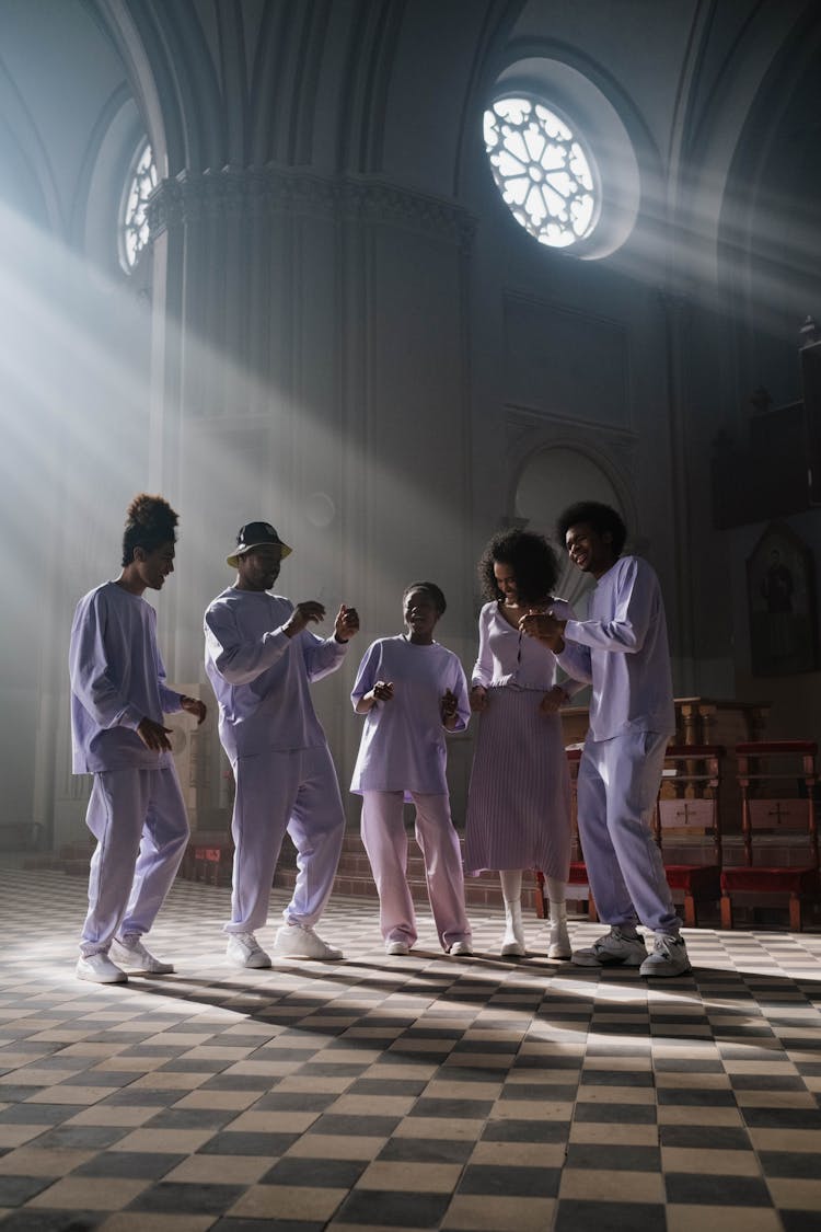 Choir Singing In A Church