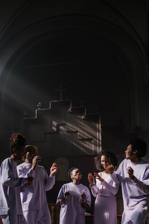 Free Choir Singing in a Church Stock Photo