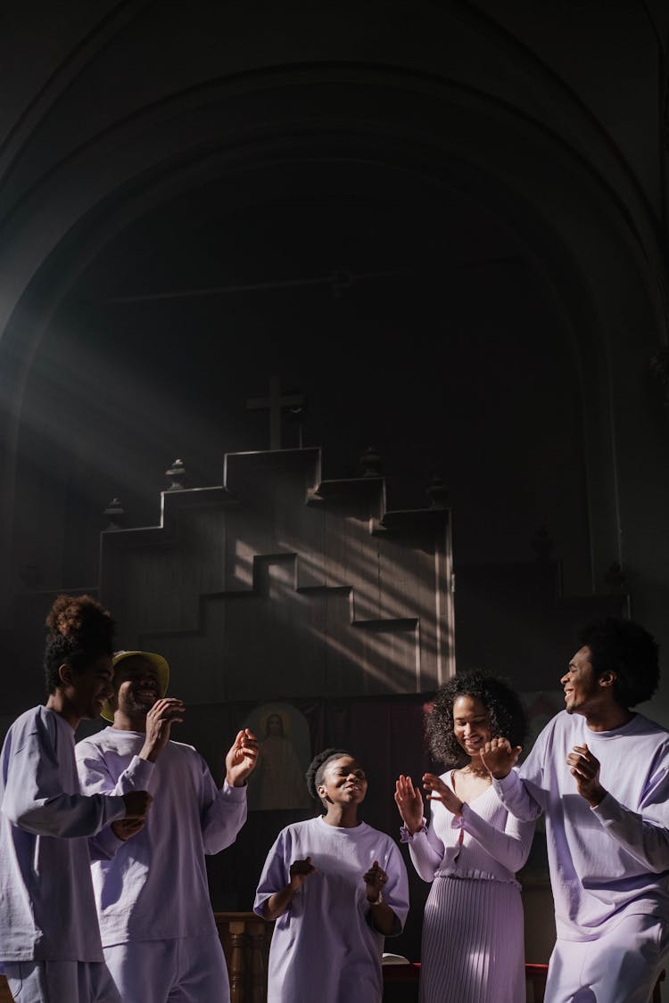 Choir Singing In A Church