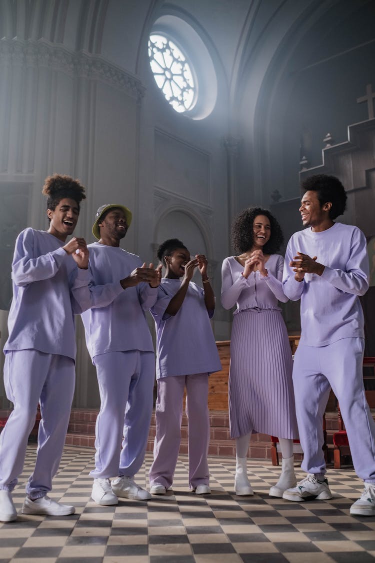 Choir Singing In A Church