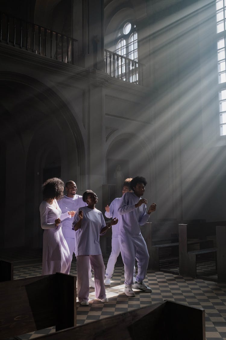 Choir Singing In A Church