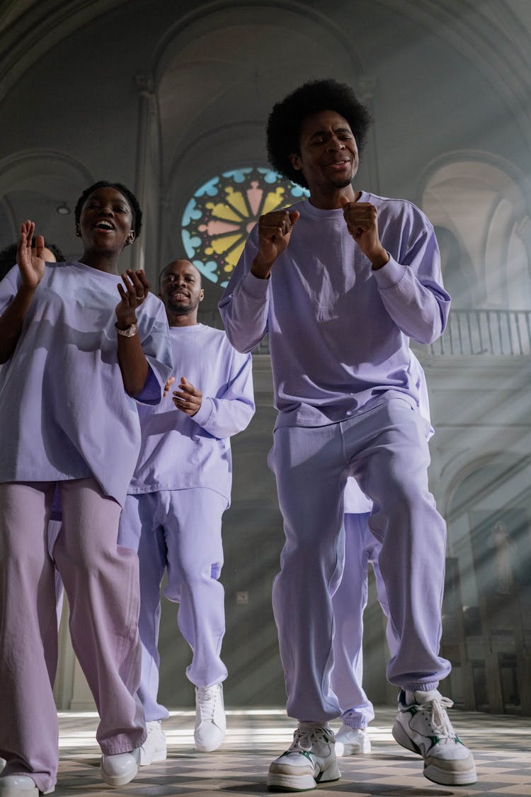 Choir Singing Inside The Church