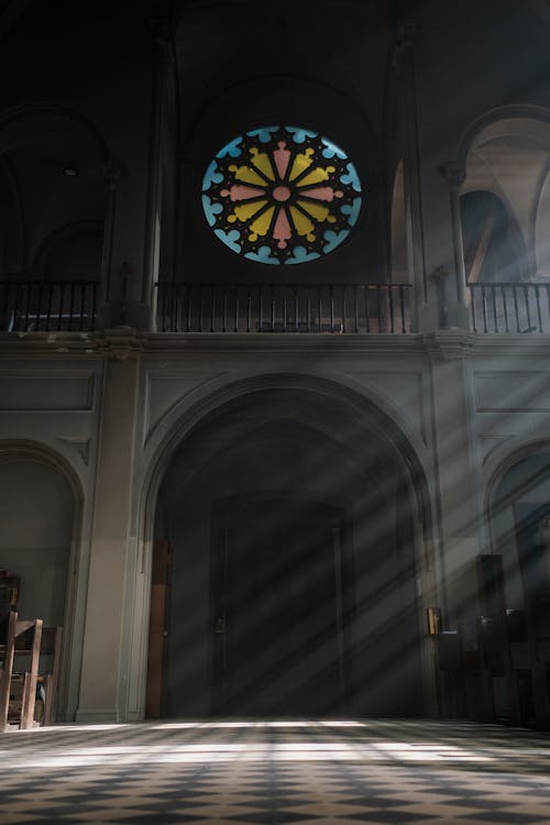 Stained Glass Inside a Church