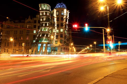 Foto d'estoc gratuïta de carrer, carretera, exposició prolongada