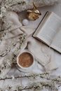 Golden Rabbit Near the Open Book