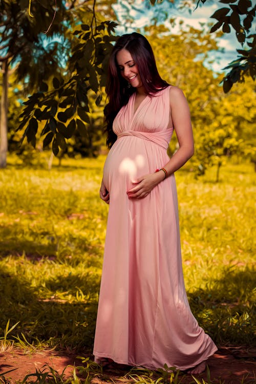Free A Woman in Pink Dress Stock Photo
