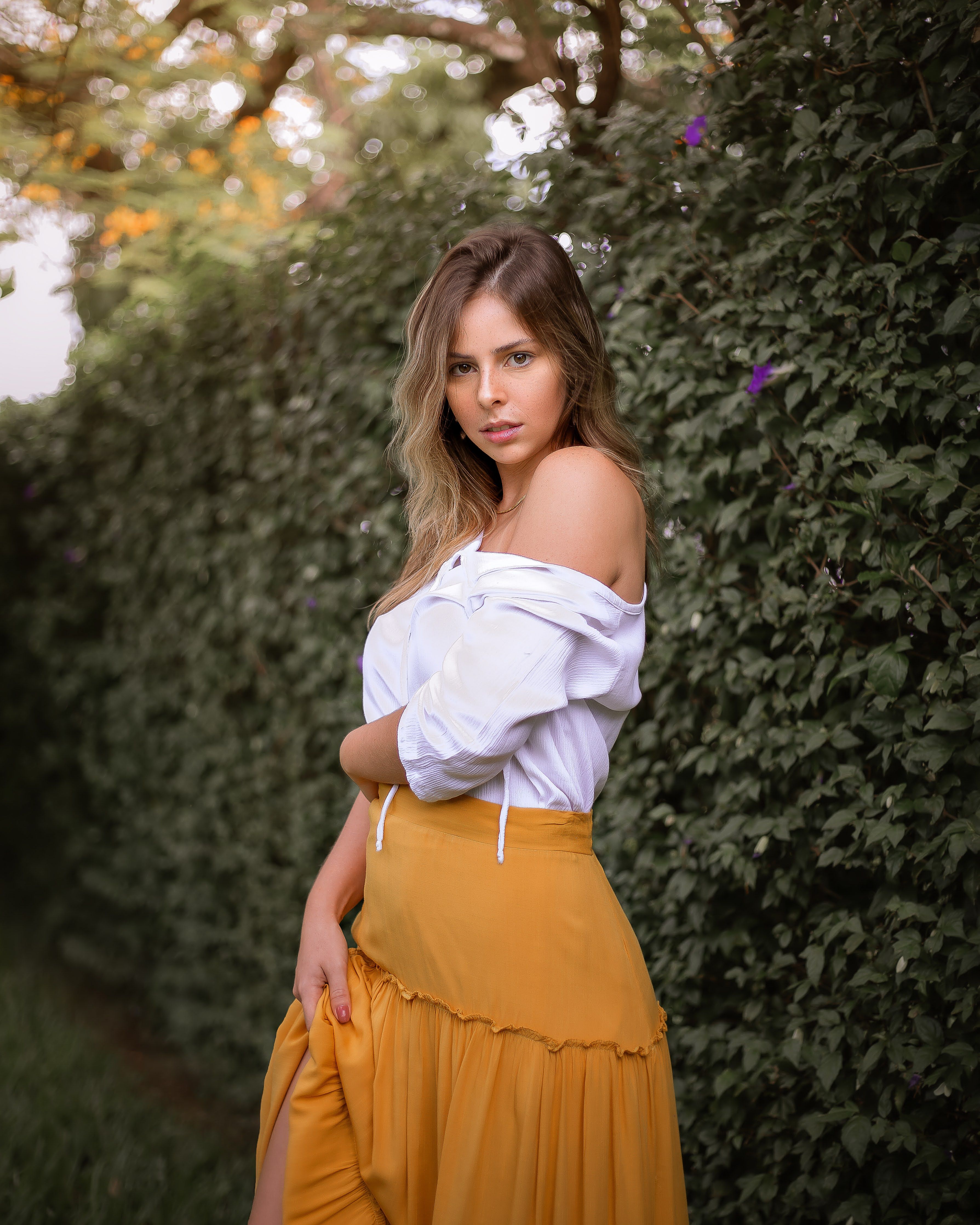 Blusa Ciganinha Floral Verde