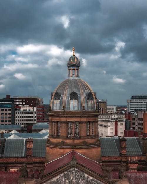 Free Old Building under Cloudy Sky  Stock Photo