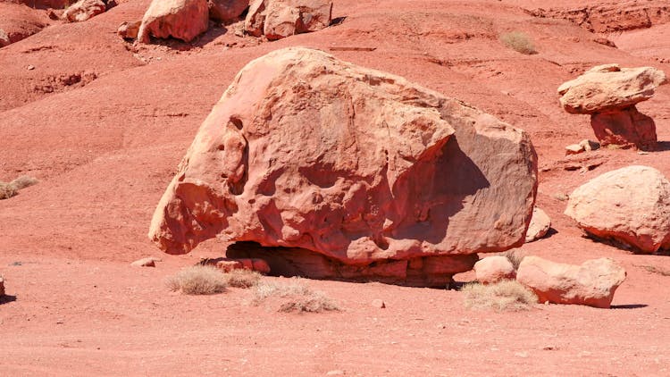 A Boulder On A Desert