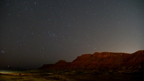 Free A Starry Sky Over a Desert Stock Photo