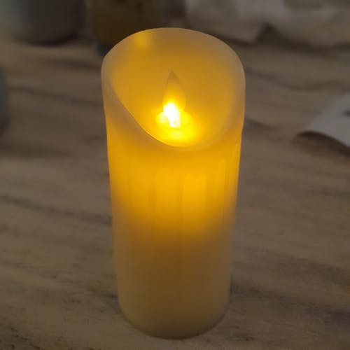 Free stock photo of burning candle, dark night, dark room