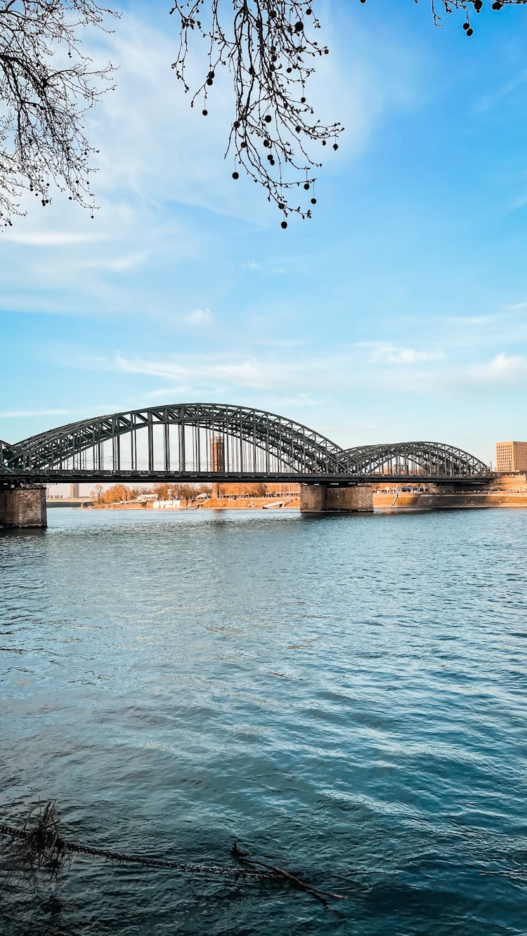 The Hohenzollern Bridge Across The River Rhine