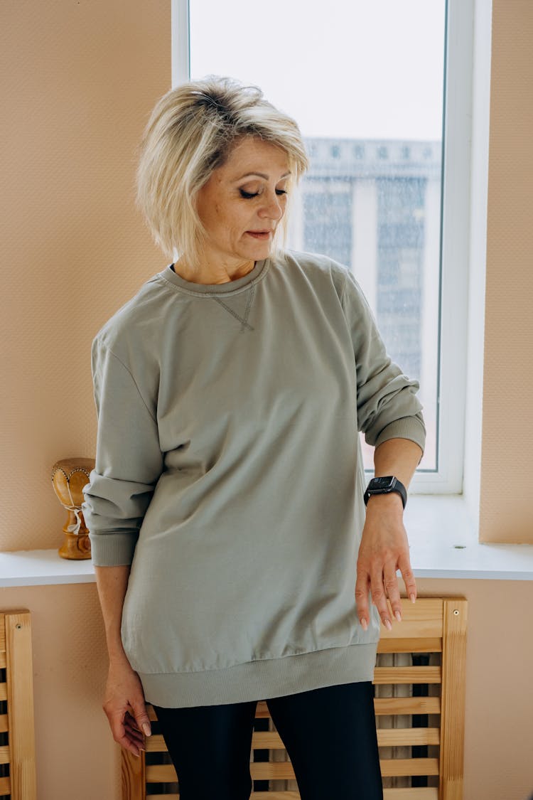 Woman Looking At Her Smartwatch