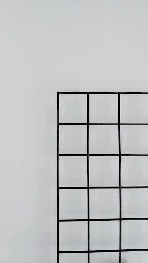 Grid on Gray Background