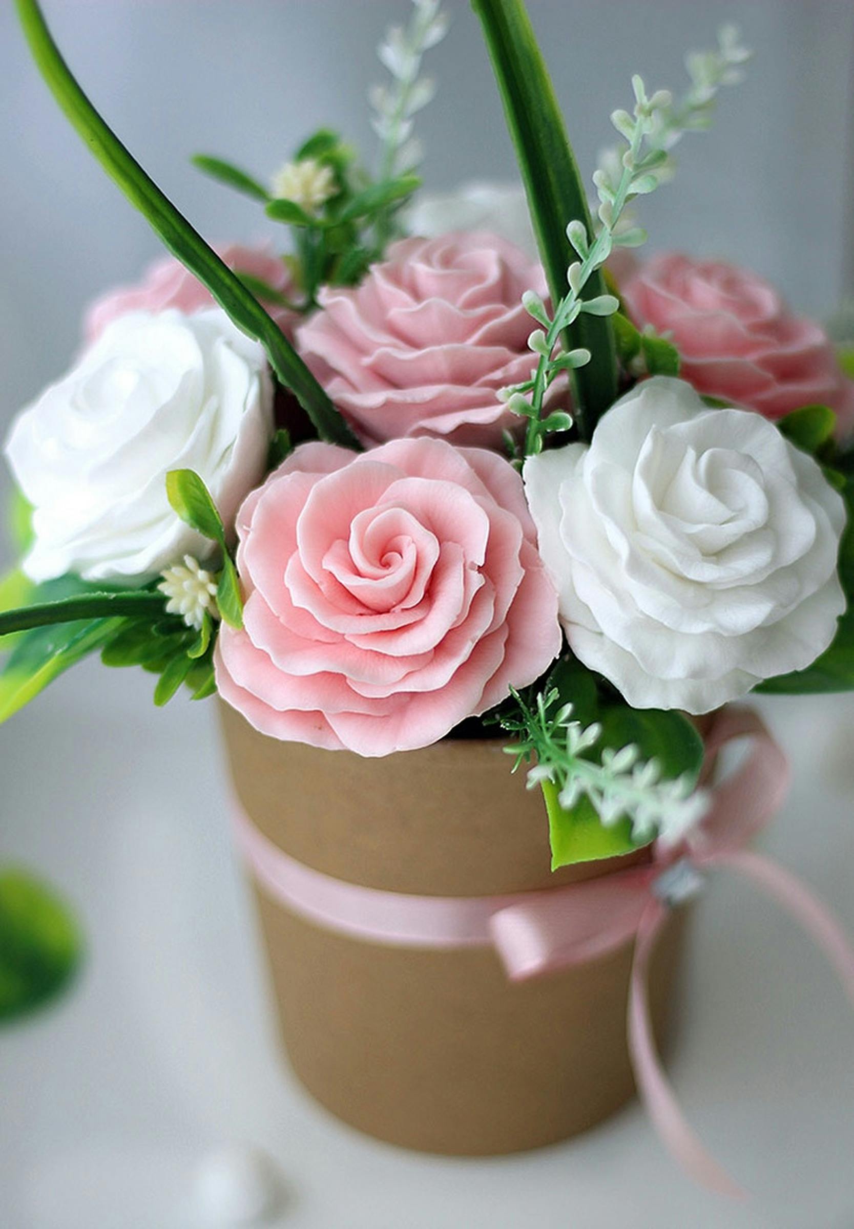 Photo of a Pink Rose in a Pink Vase · Free Stock Photo