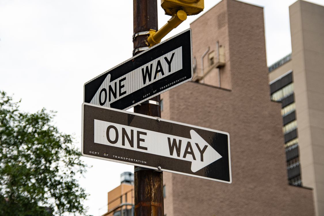 One Way Signage · Free Stock Photo
