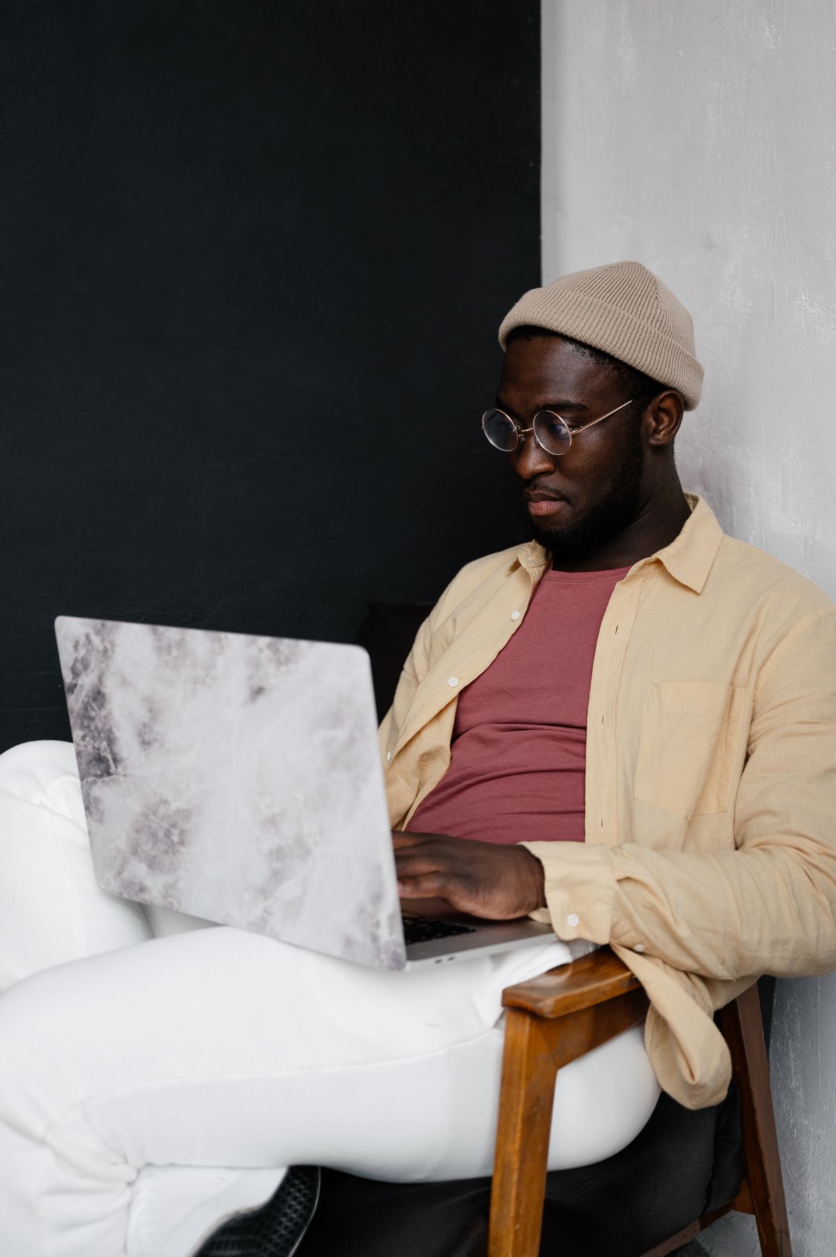 Black professional working on strategy documents