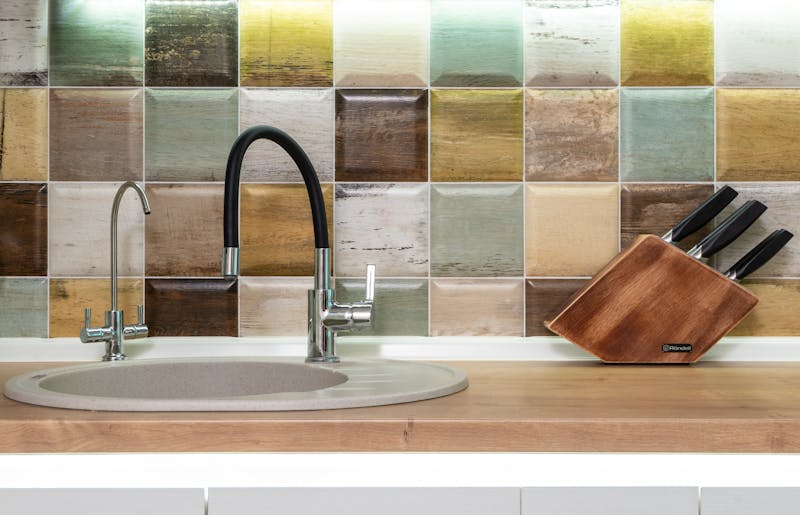 주방 타일 백스플래시 시공