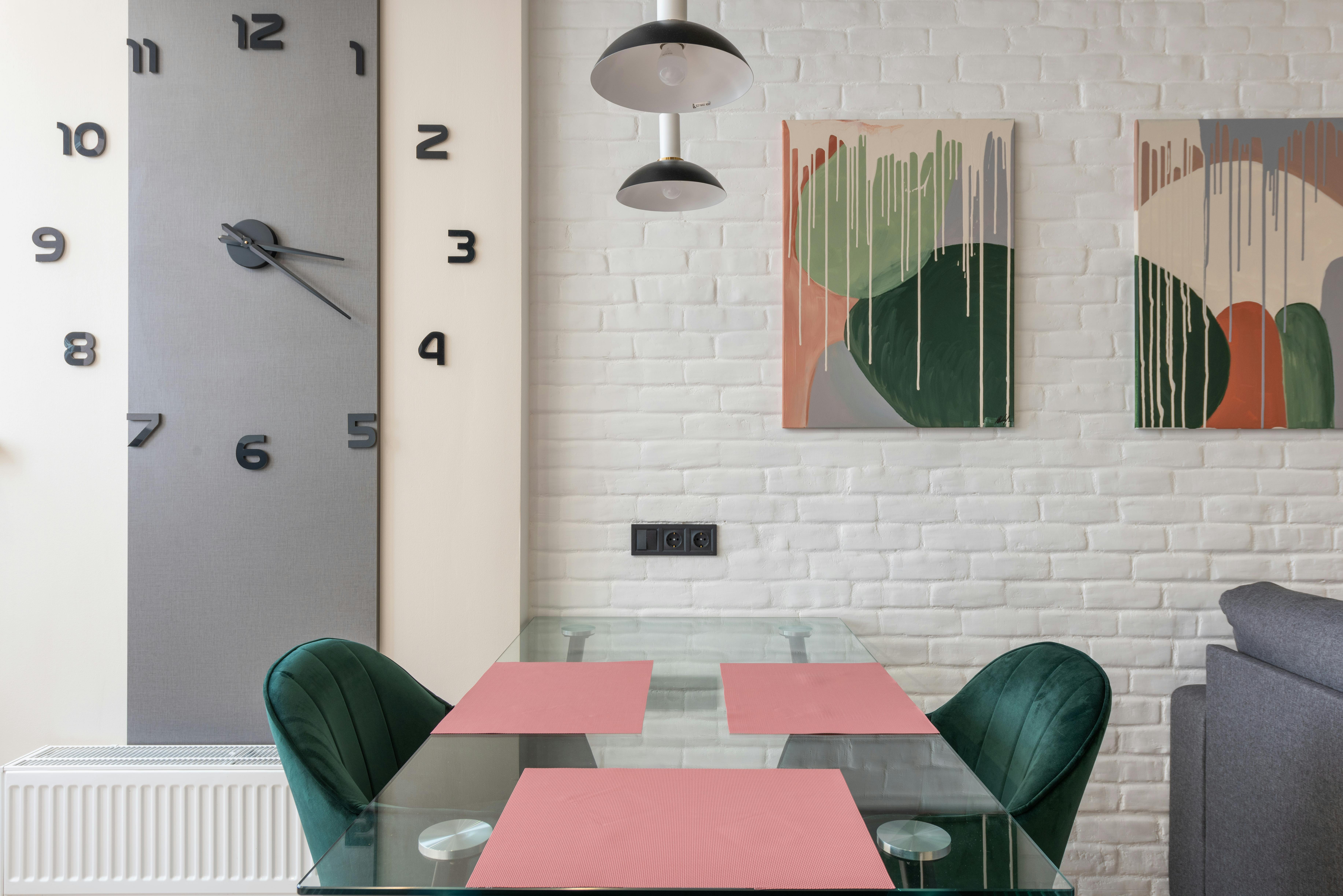 table in modern dining room