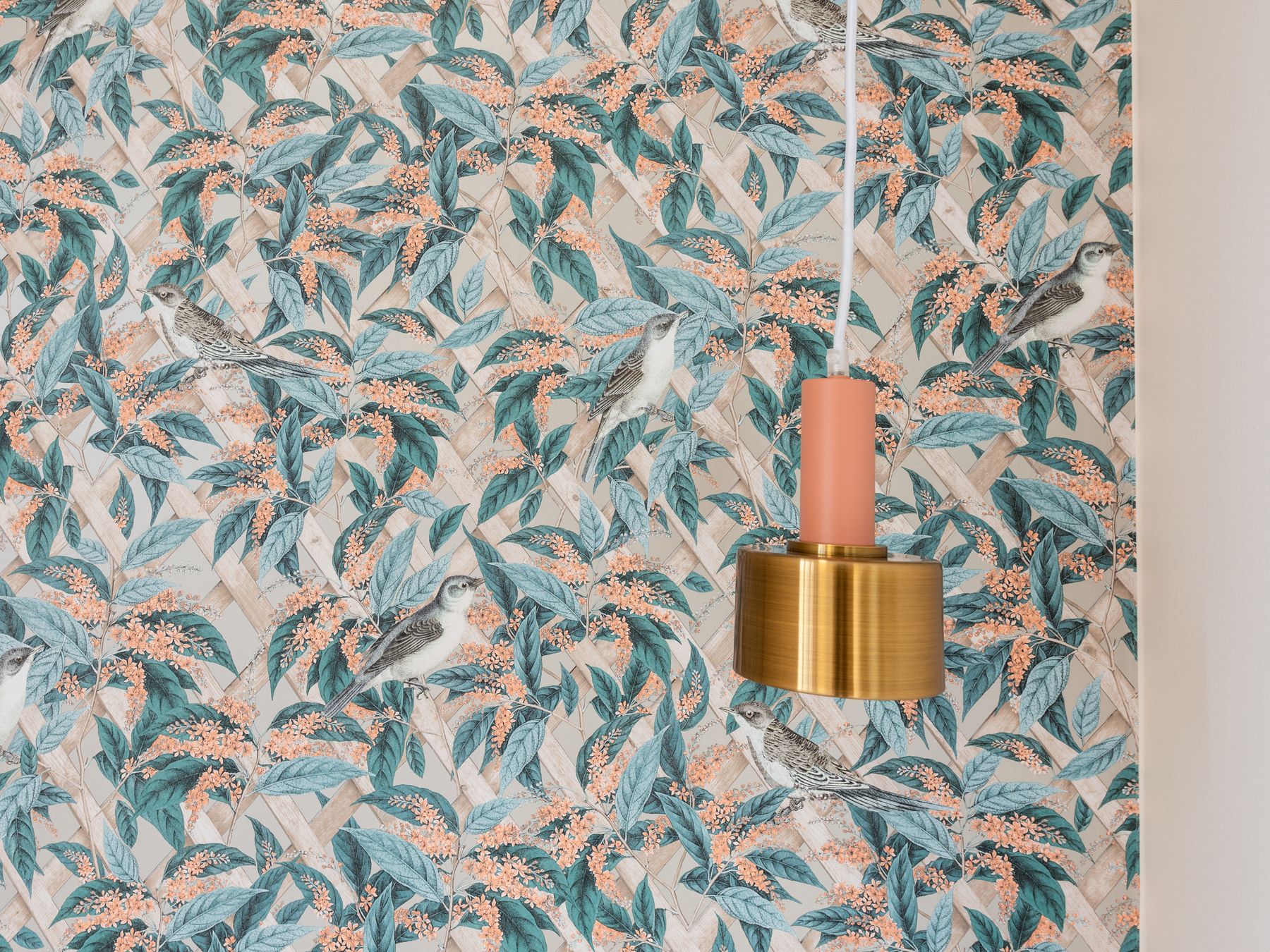 Wallpapering in Rayners Lane — a decorator at work mid-project