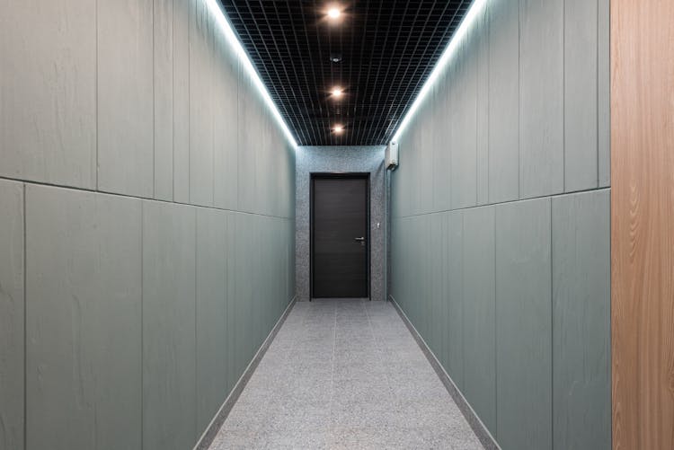 Long Corridor In Modern Office