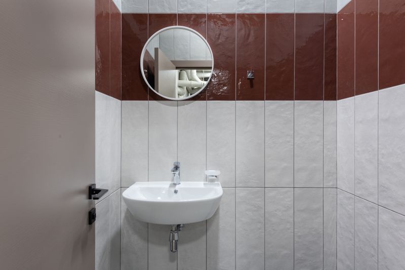 Olive Green Shower Tile as a Bold Focal Point