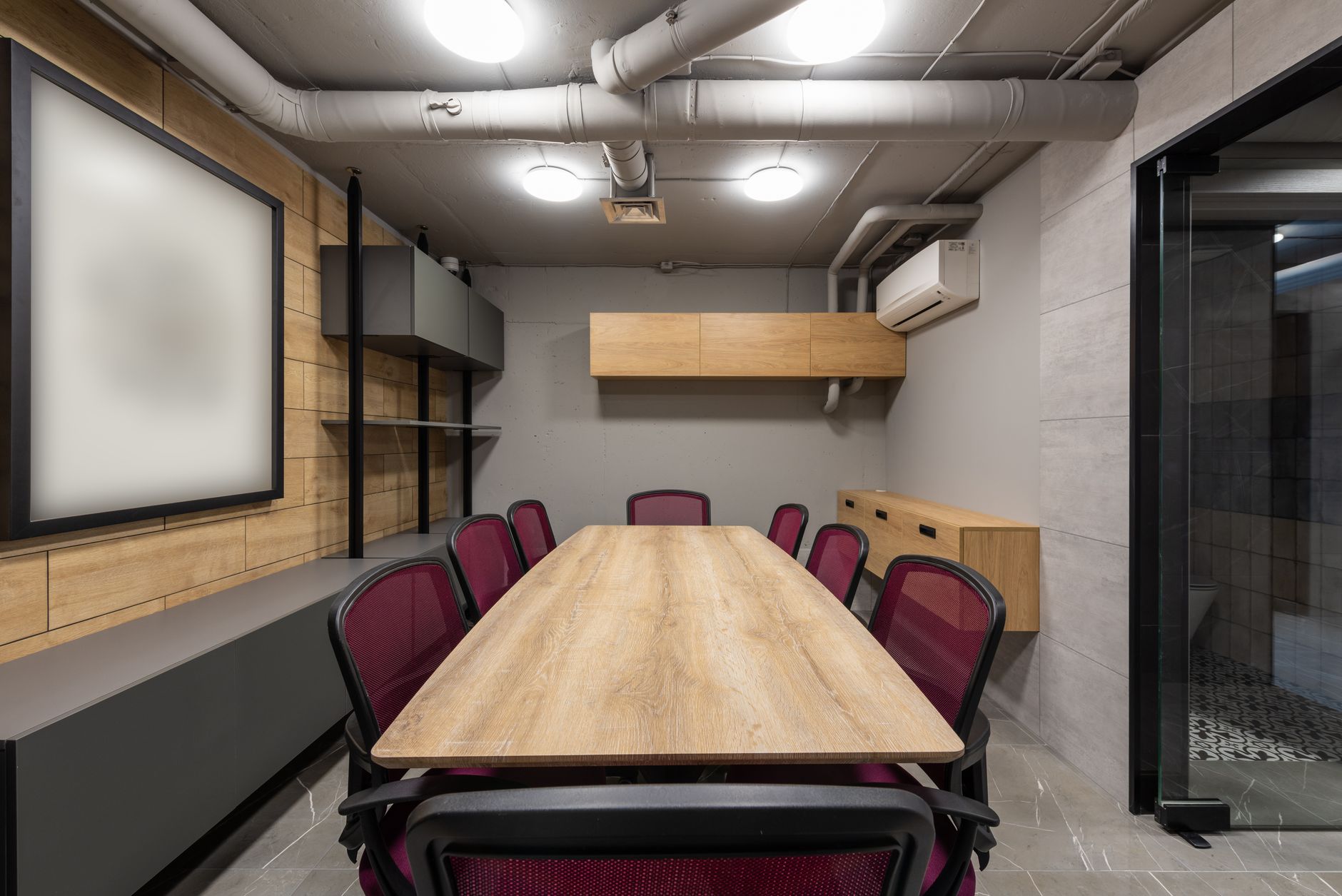 Conference room set for a mid-size meeting in a Sofia business hotel