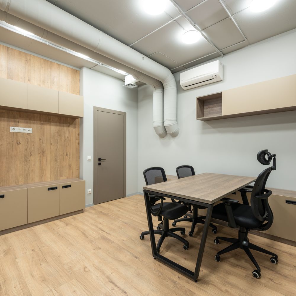 Drybrook — office relocation team moving desks and equipment